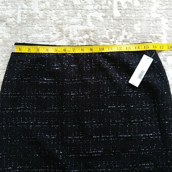 NEW Covington Lined Sparkly Skirt 10 Black - Picture 8 of 12